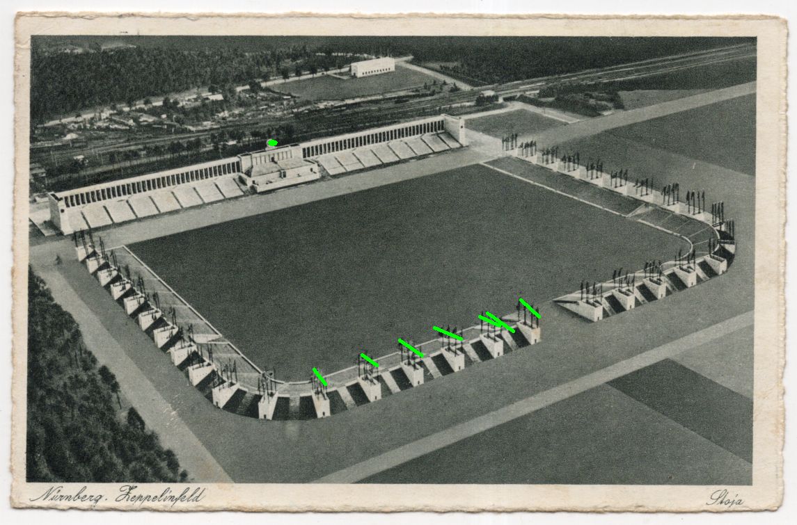 Ansichtskarte Nürnberg Stadt der Reichsparteitage Zeppelinfeld 1937