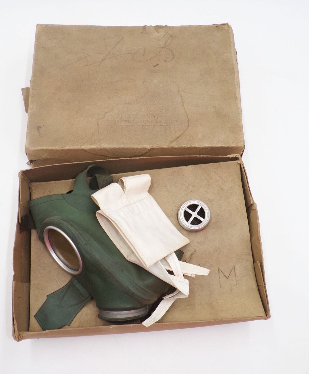 Volksgasmaske für Männer 2 Wk Gasmaske Originalkarton WW2 