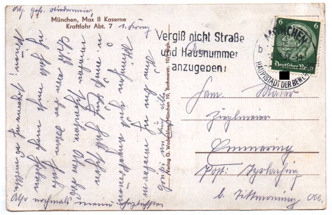 Ak München Max II Kaserne Kraftfahr Abteilung 7 1937 Ak München Max II Kaserne Kraftfahr Abteilung 7 1937