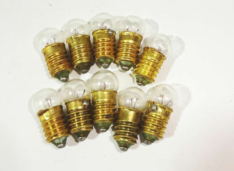 10 x Glühlampe 6 V 0,3 A Zwerglampen Kleinlampen DDR Glühbirne 