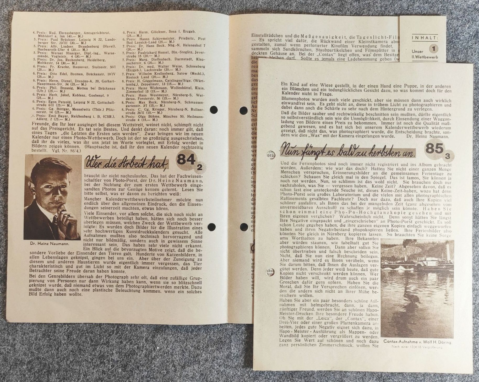 Der Porst Brief Werbeheft Mitteilungsblatt Photo Porst Gemeinde