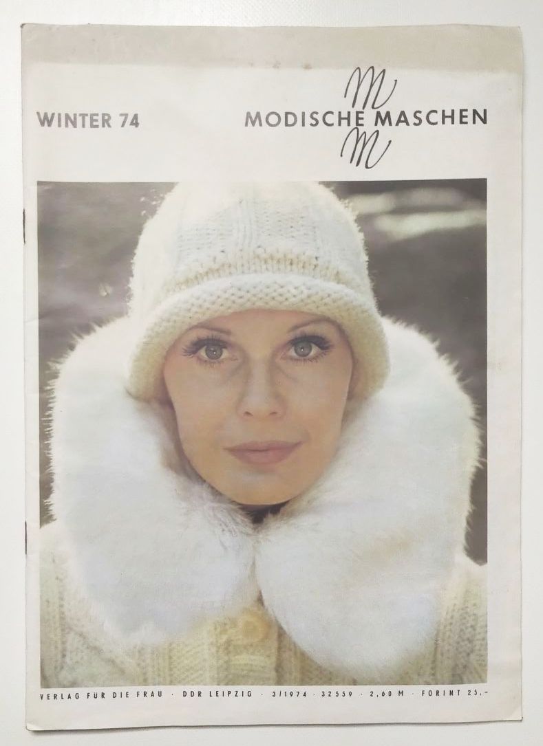 Modische Maschen Winter 1974 Nr 3 mit Schnittmuster DDR Modezeitschrift