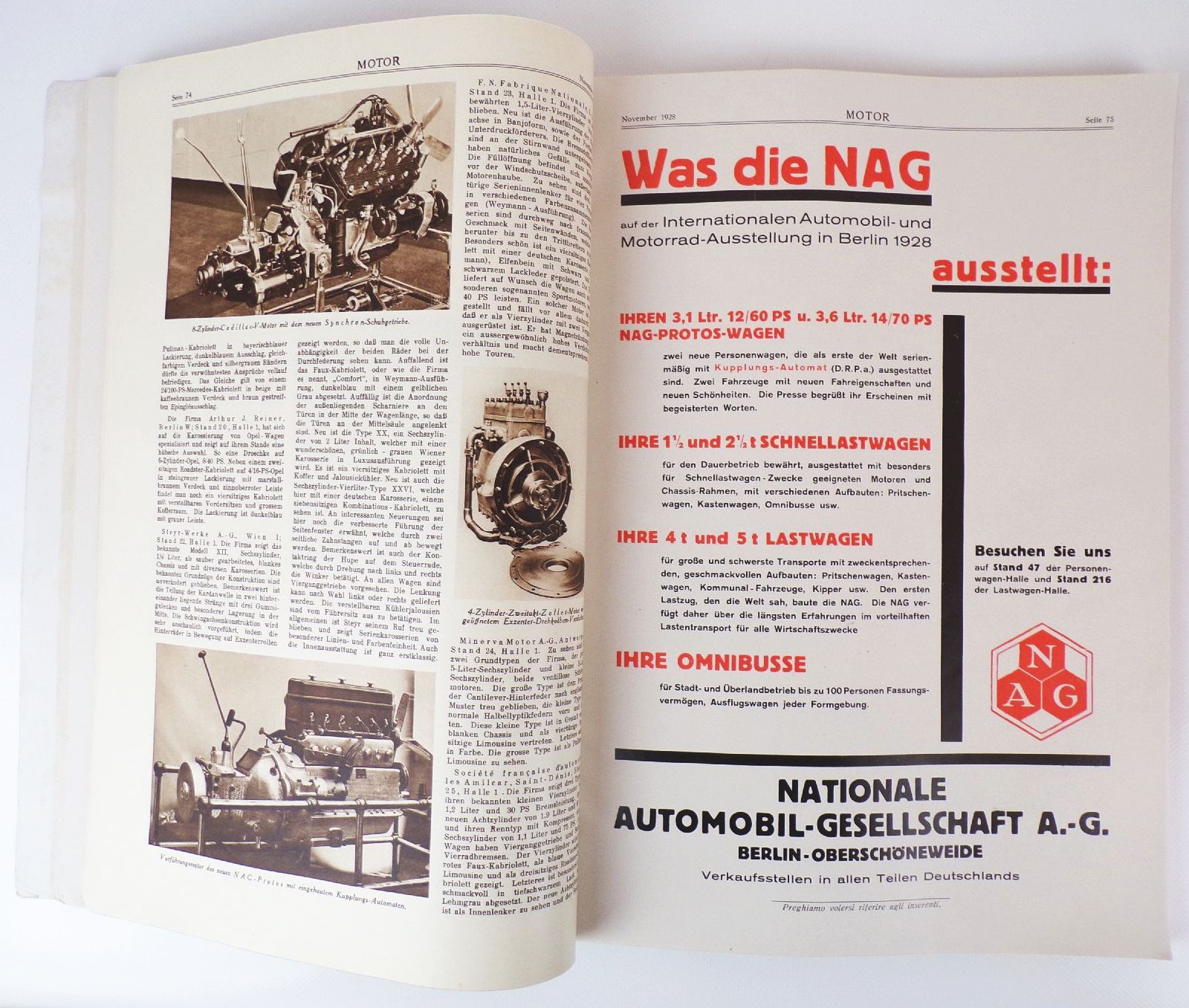 Motor Internationale Automobil und Motorrad Ausstellung 1928 Oldtimer 