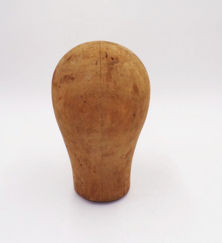 Alter Perückenkopf Lou Per Holz Vintage Deko