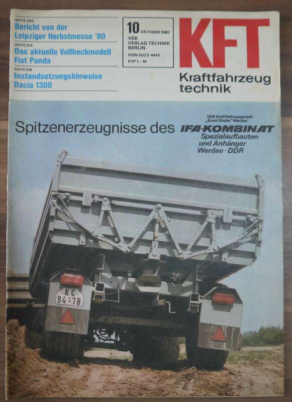 Bericht Leipziger Herbstmesse 80 KFT Oktober 1980 Das aktuelle Vollheckmodell Fiat Panda