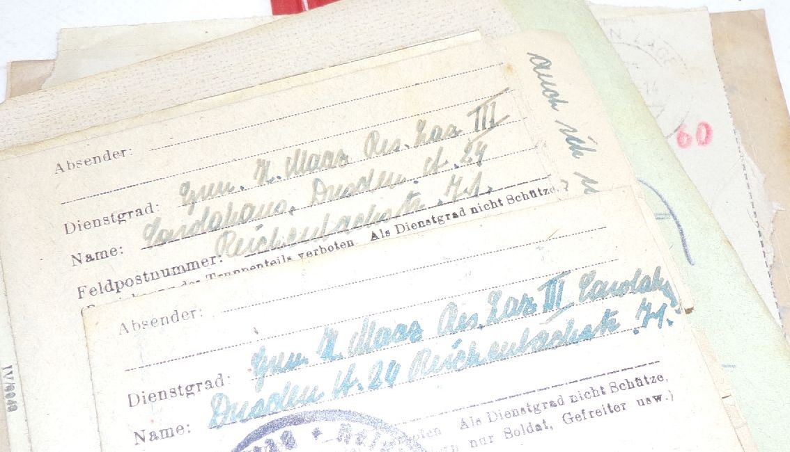 Feldpost Nachlass 19 Panzer Division Luftwaffe Estland Kriegsgefangenschaft Briefe Konvolut