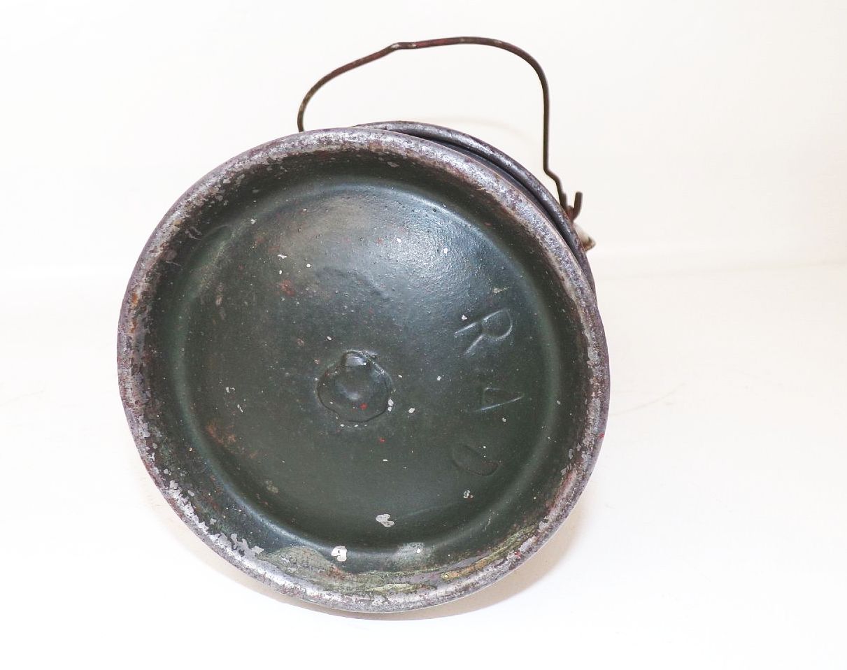 Alte Karbid Lampe Friemann u Wolf Zwickau Feuerhand Glas RAD Militär 2 Wk