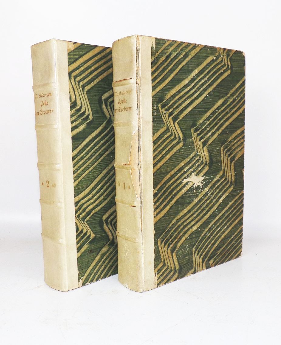 Pelle der Eroberer 2 Bände Martin Andersen Nexö Insel Verlag 1920 Einband 