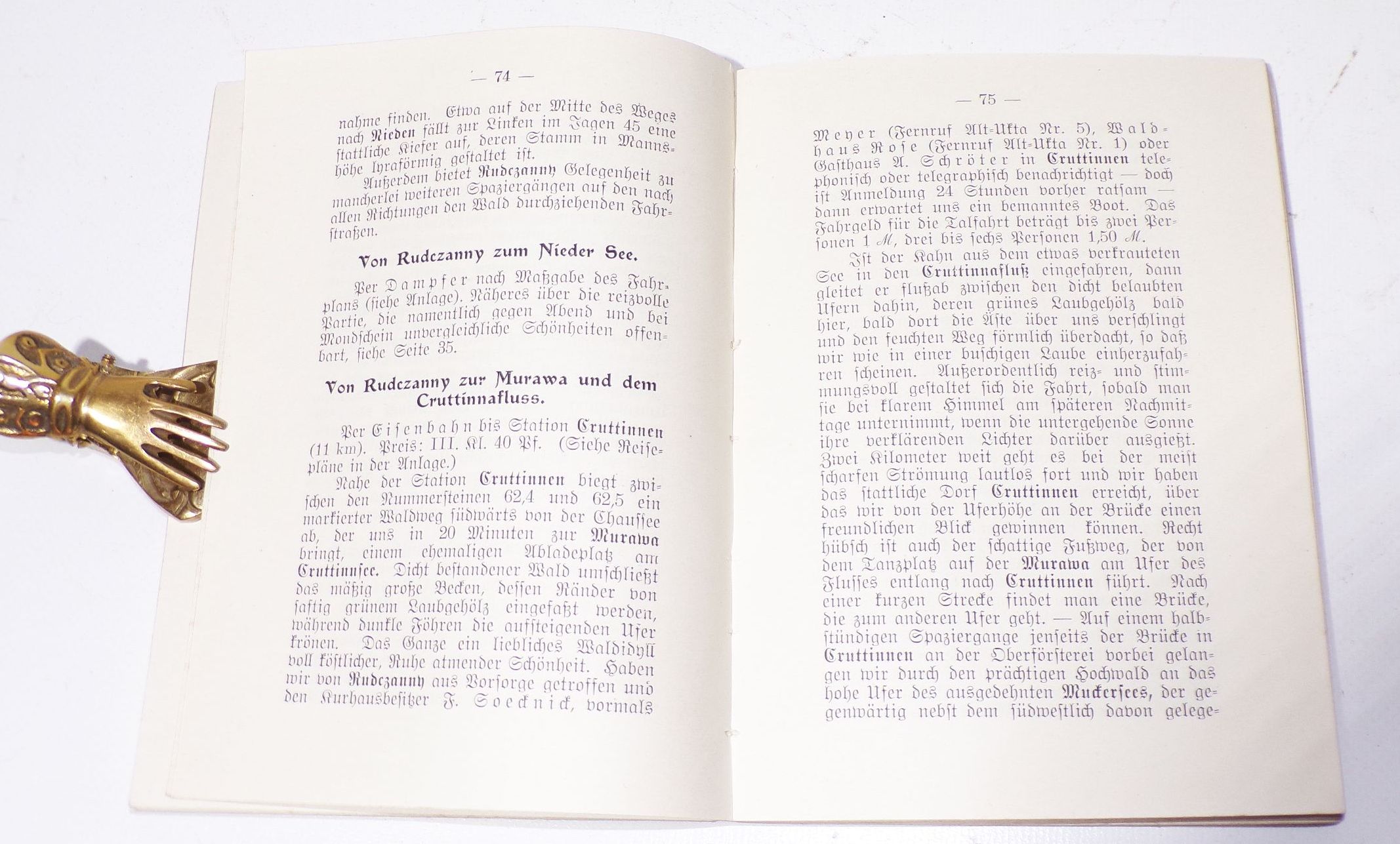 Masuren Wegweiser durch das Seengebiet und Nachbarschaft 1912 Anton Hensel