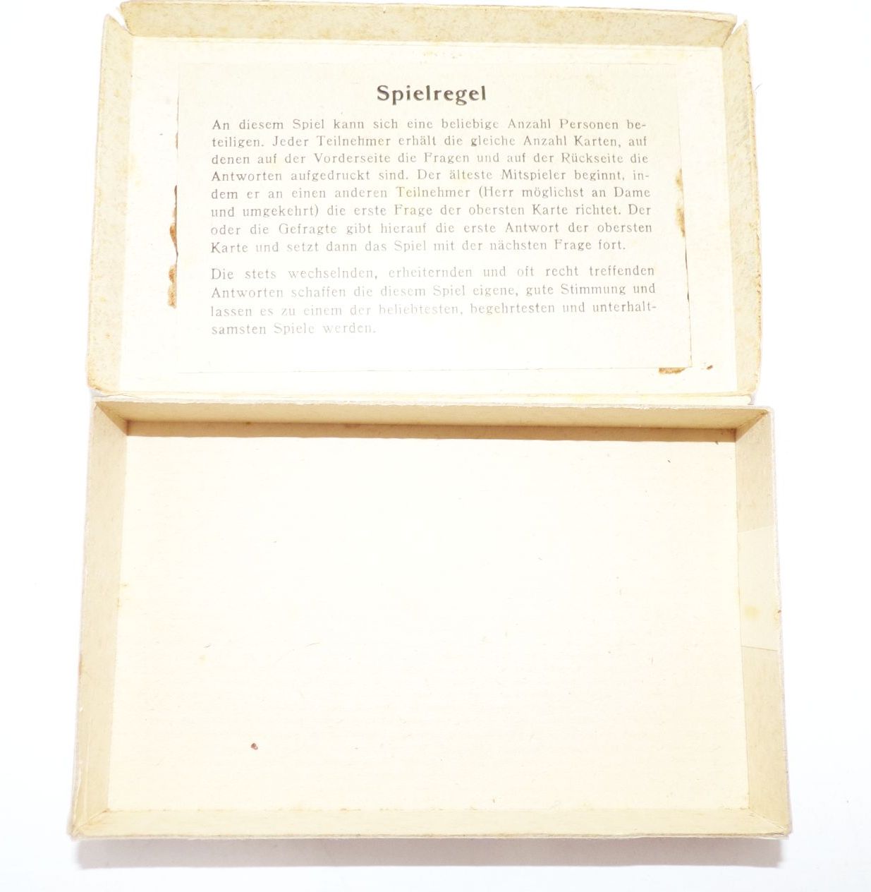Du lachst dich kaputt Lustiges Frage und Antwortspiel 1947