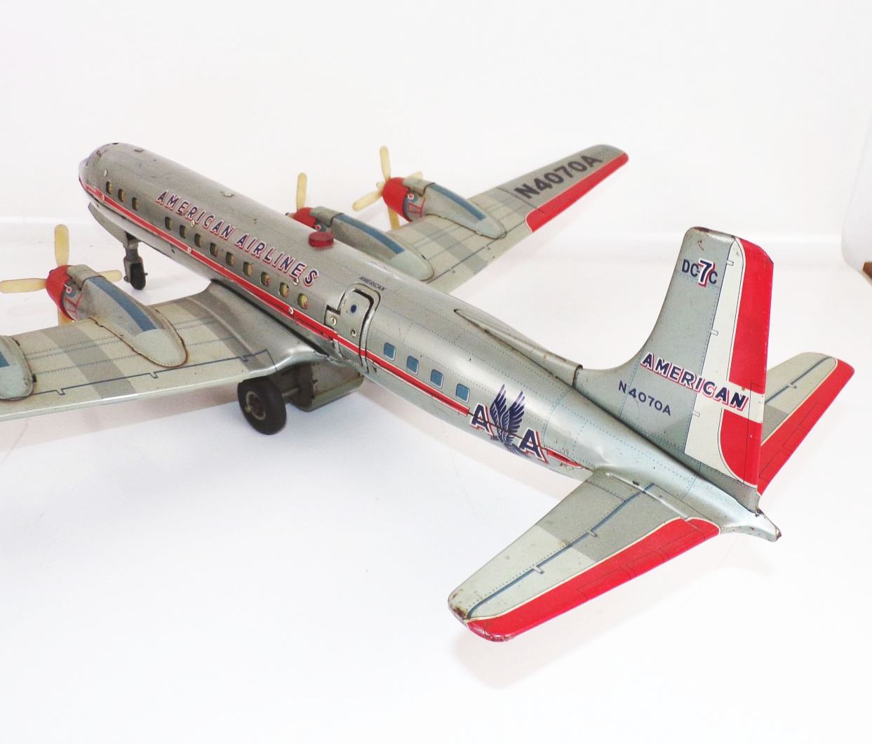 Blechflugzeug American Airlines N4070A Made in Japan 60 cm Spannweite