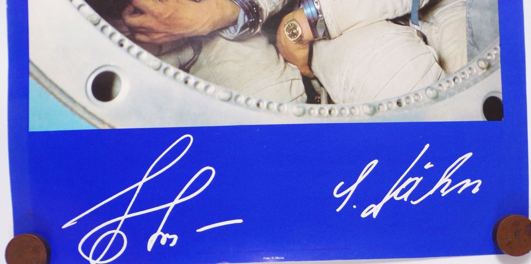 Plakat Sigmund Jähn und Waleri Bykowski 1978 Poster DDR UdSSR Kosmonauten 