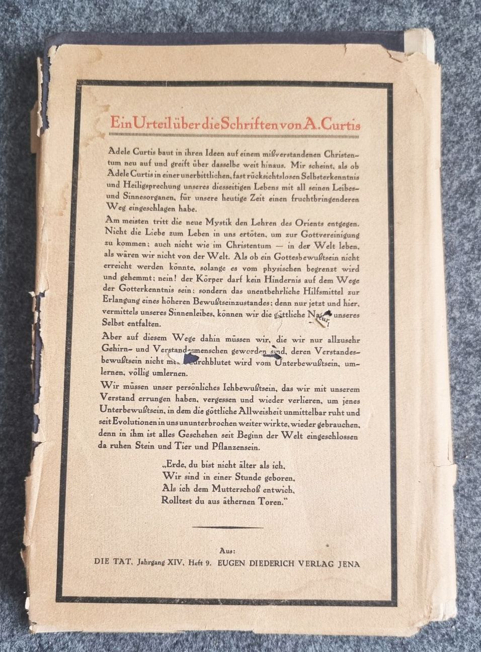 Der Weg des Schweigens A Curtis 1923 Den Weg zur Verinnerlichung Buch Der Weg des Schweigens A Curtis 1923 Den Weg zur Verinnerlichung Buch