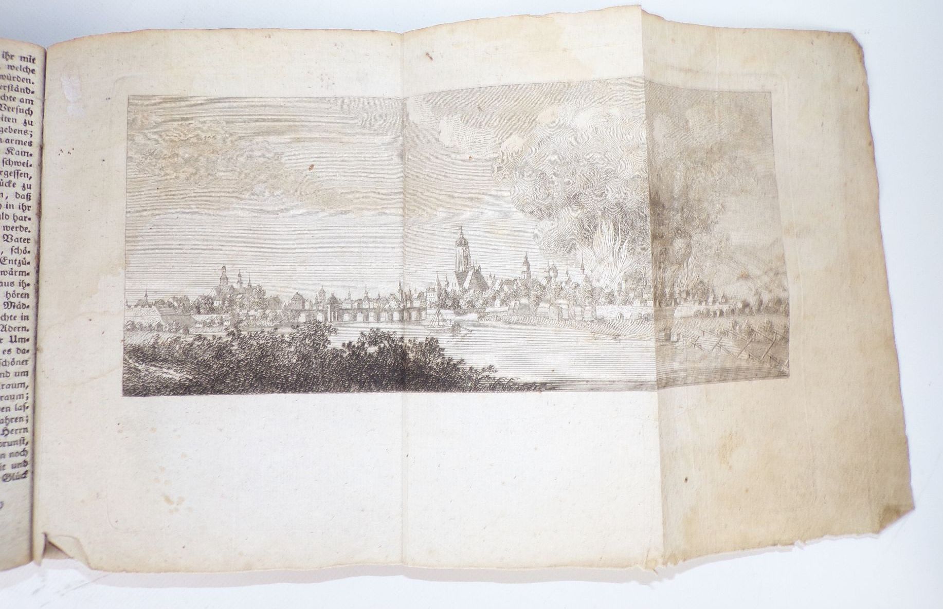 Antikes Buch Napoleon Hochwasser Merkwürdige Begebenheiten 1810 Kupfer Antikes Buch Napoleon Hochwasser Merkwürdige Begebenheiten 1810 Kupfer