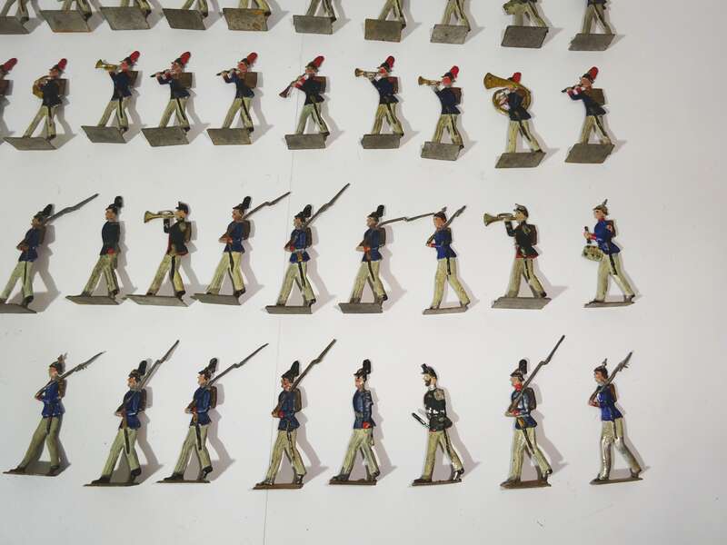 Alte Zinnfiguren Spielmannszug Regimentskapelle 1 Leib Grenadier Regt 100