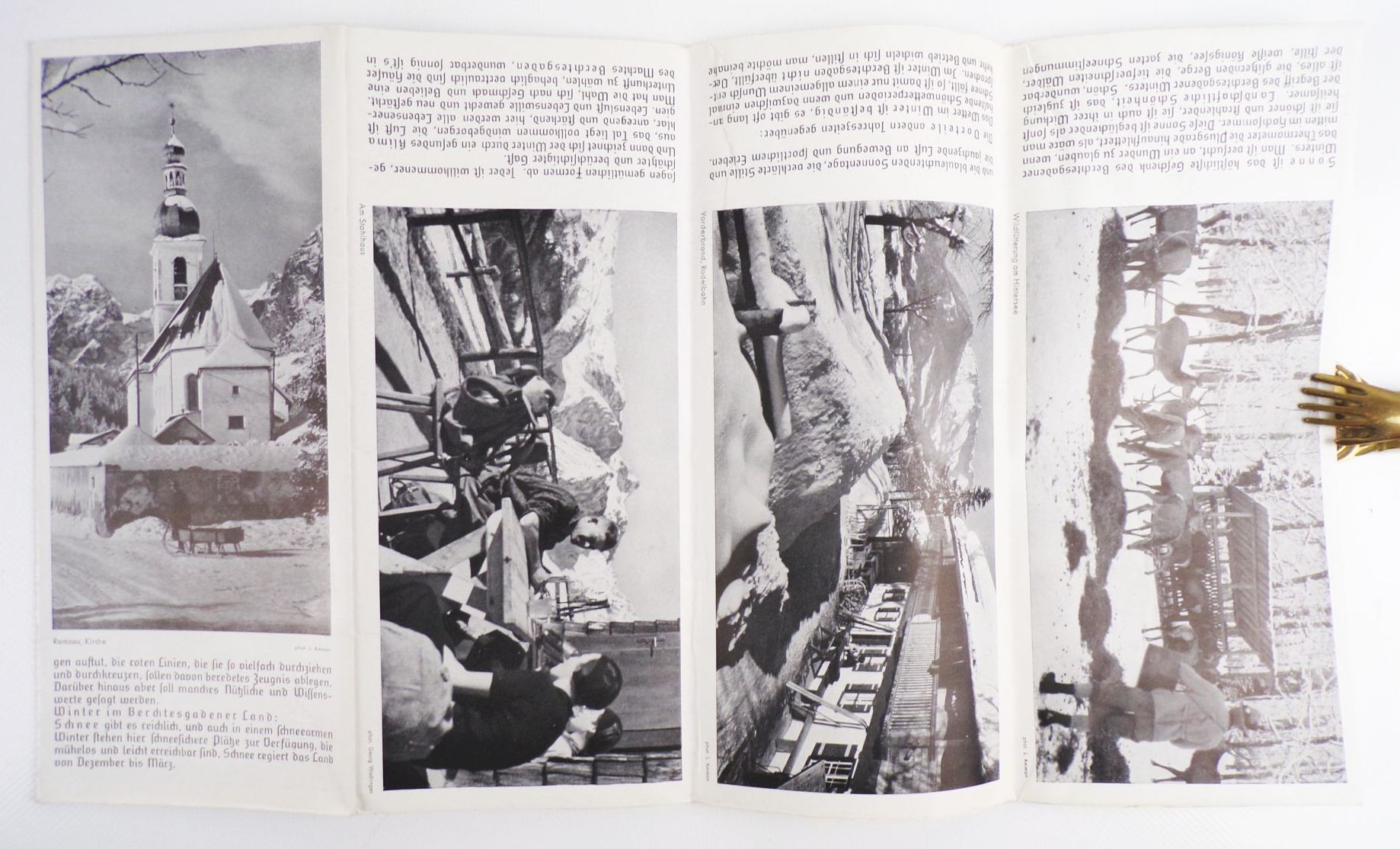 Altes Reiseprospekt Berchtesgaden Bayerische Alpen 1938