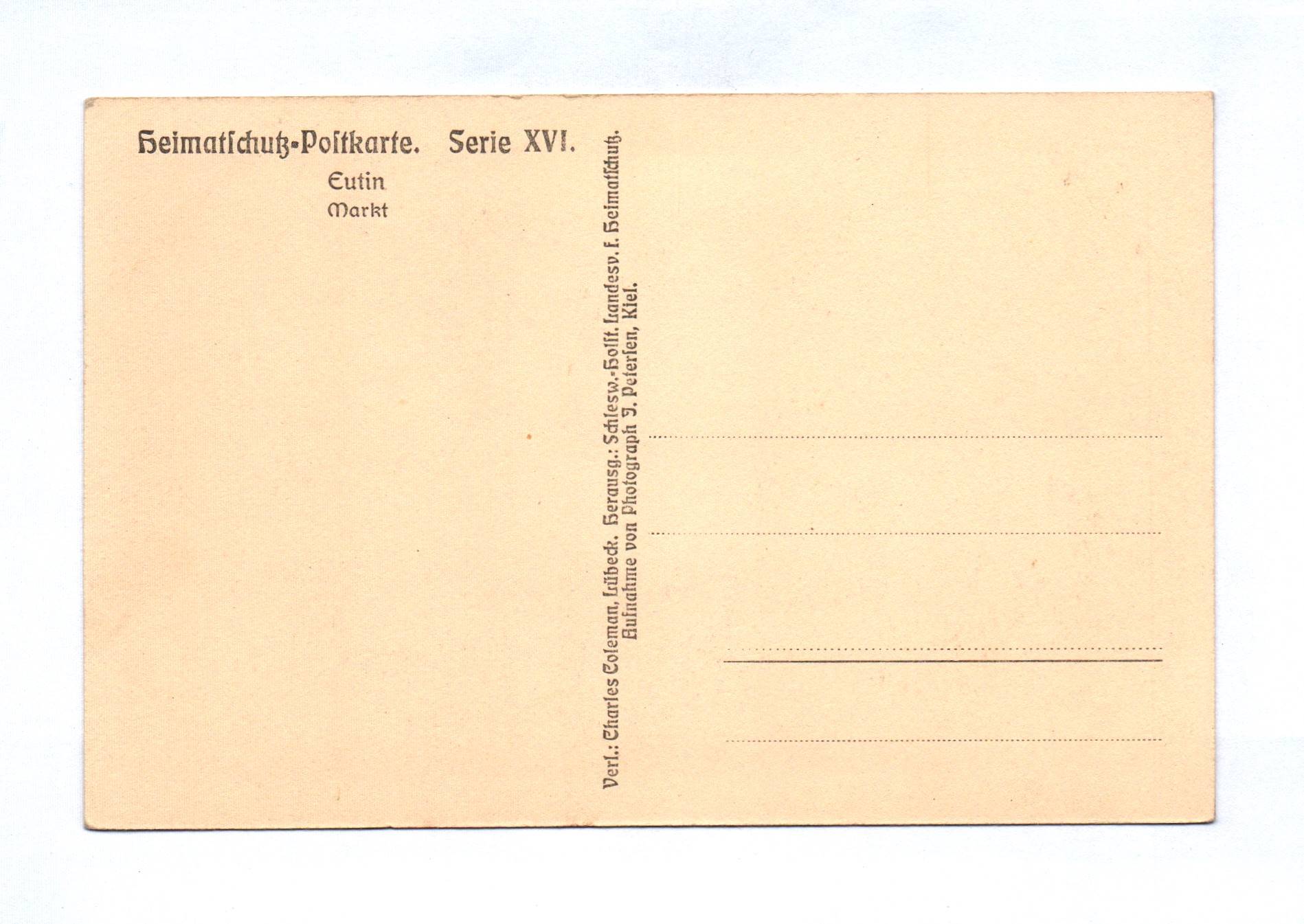 Ak Eutin Markt Heimatschutz Postkarte Ak Eutin Markt Heimatschutz Postkarte