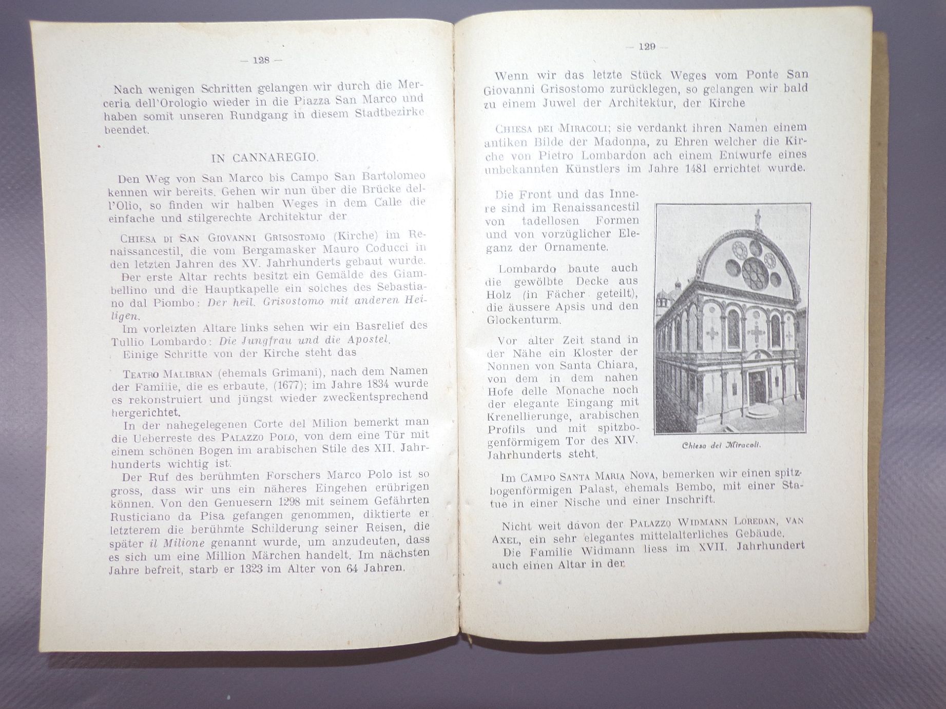 Venedig und Umgebung Reiseführer altes Buch