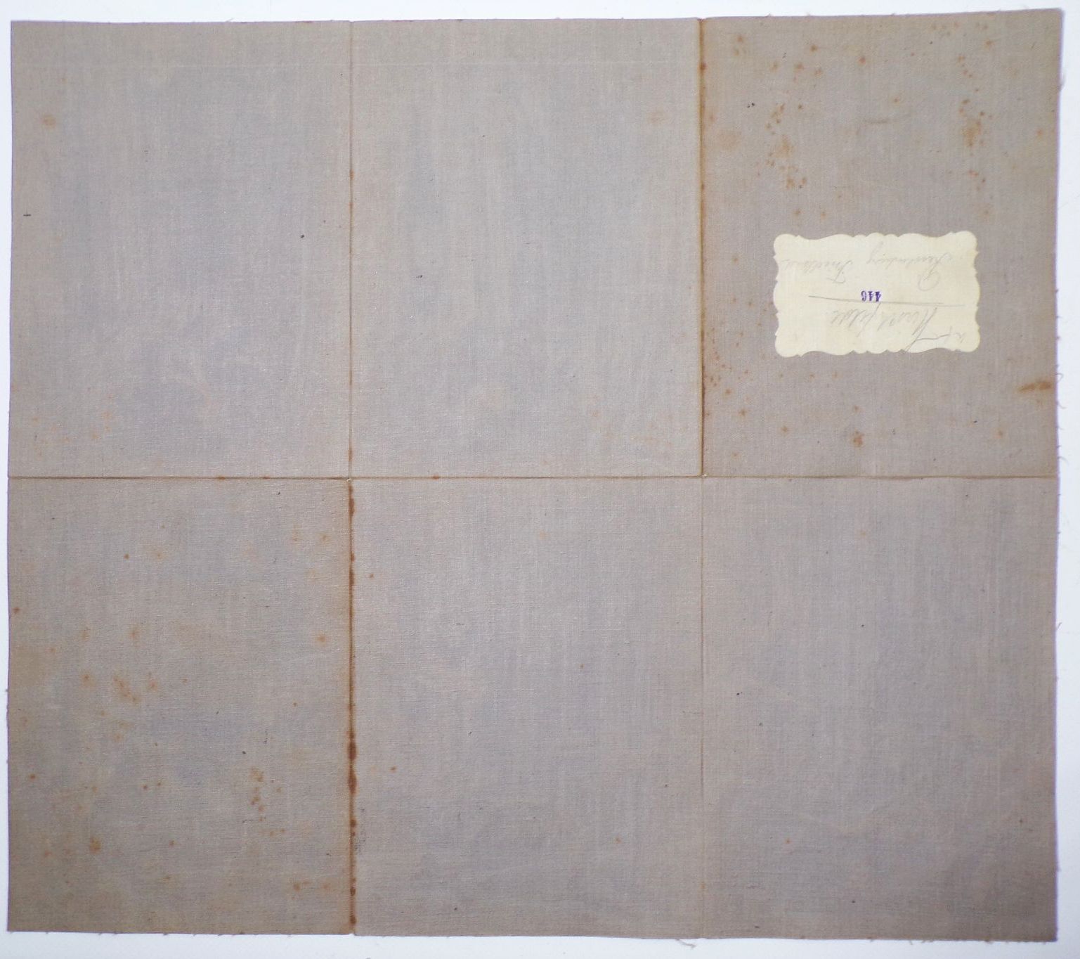 Alte Landkarte Hirschfelde Sachsen 1890 Leinenkarte Generalstab