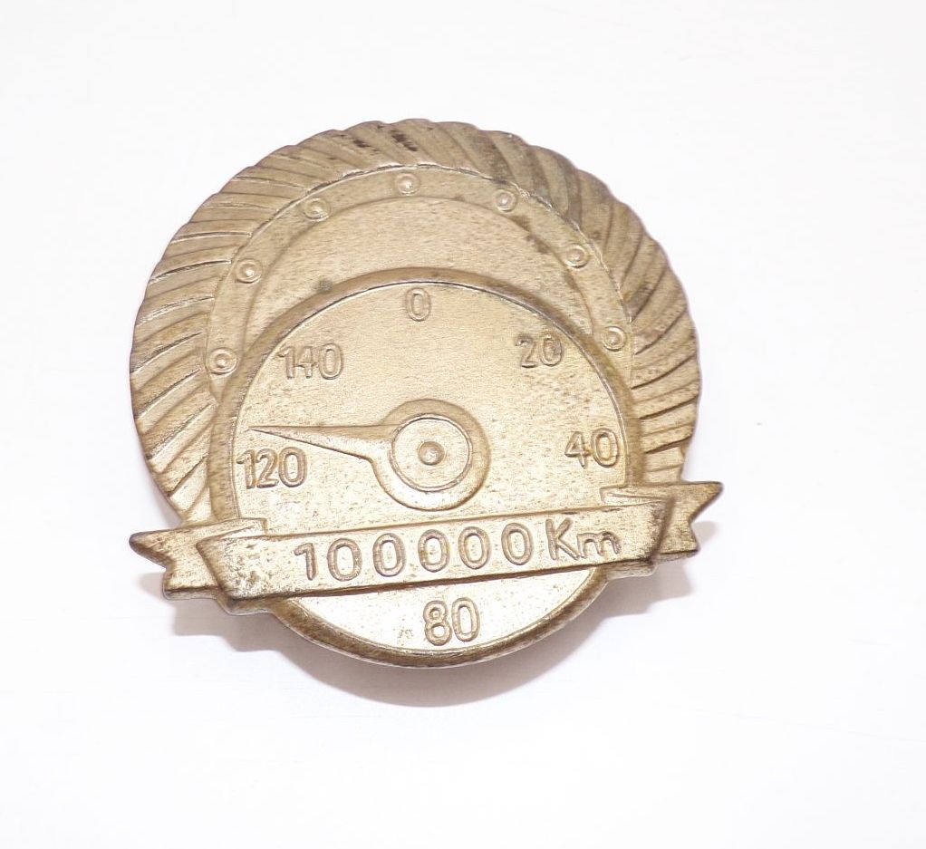 Plakette Urkunde 100000 km Abzeichen ausgezeichneter Kraftfahrer Oppach 1960