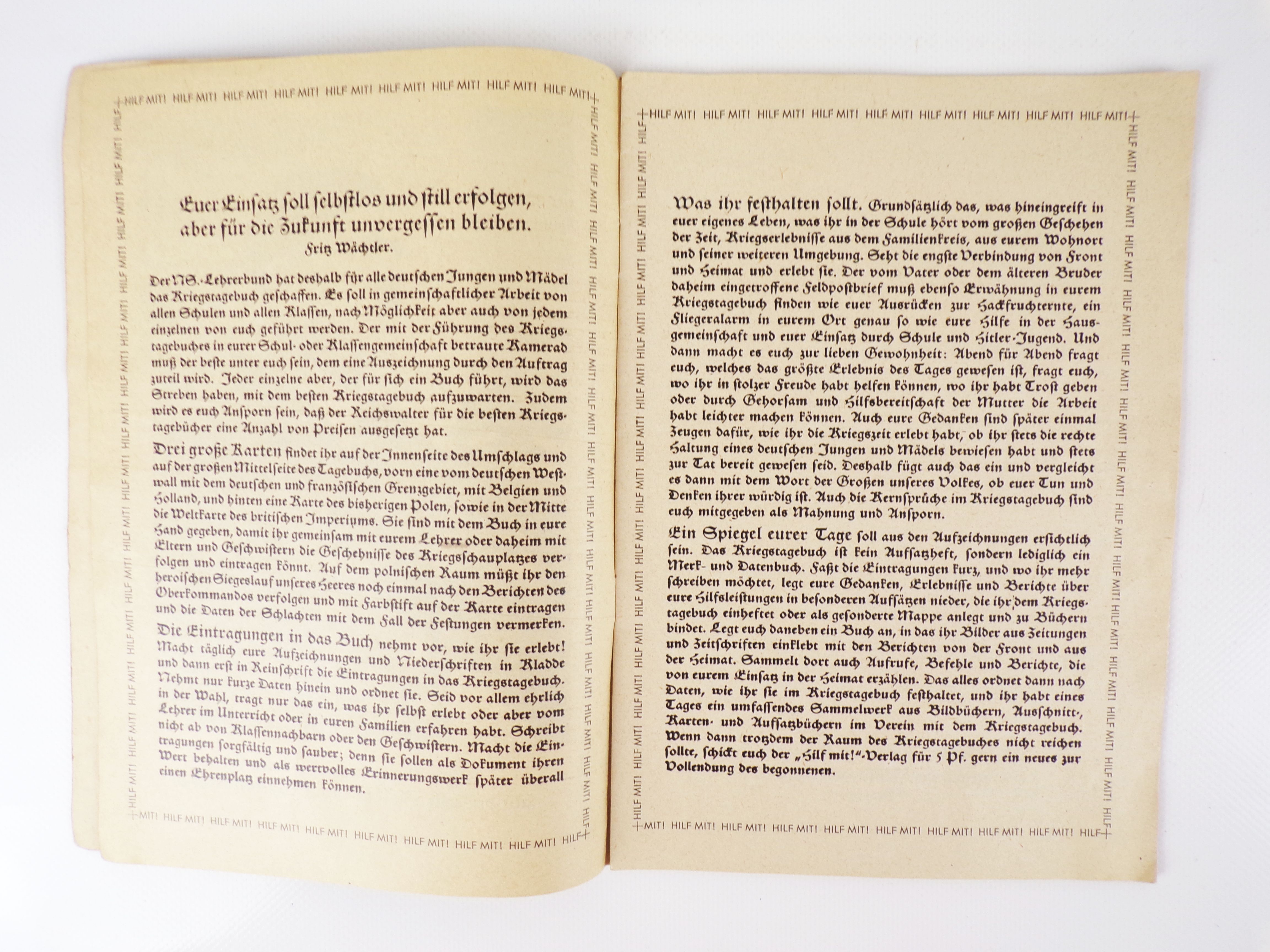 Kriegstagebuch 2 Weltkrieg handschriftliches Tagebuch Kriegstagebuch 2 Weltkrieg handschriftliches Tagebuch