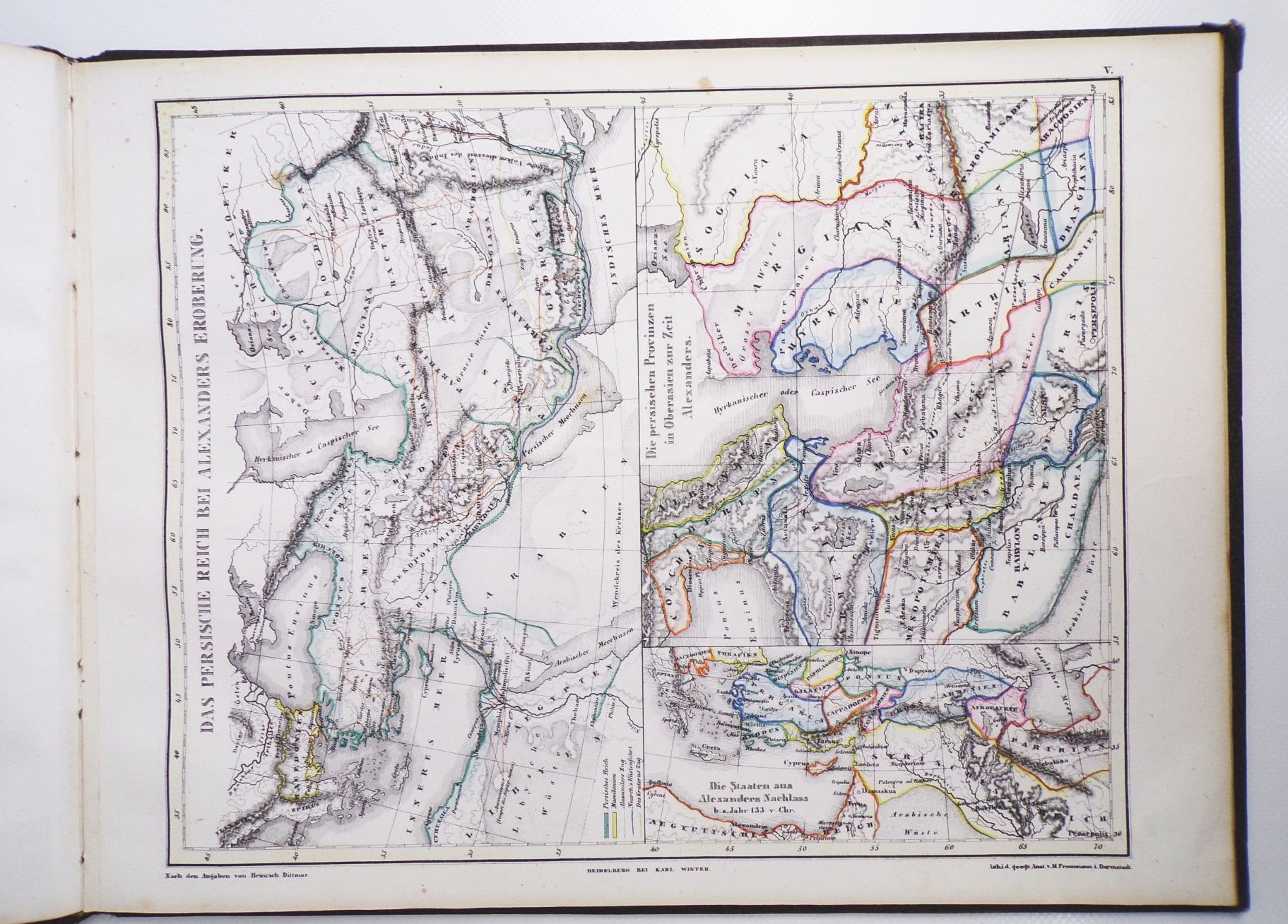Historischer Atlas von Dittmar I und II Abteilung 1854