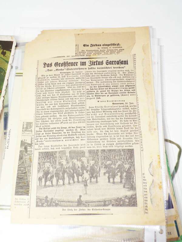 Sarrasani Konvolut Dokumente Briefköpfe Papiere vor 1945 Zirkus Circus