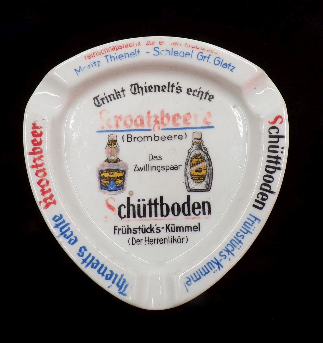 Alter Aschenbecher Thienelt Schlegel Grafschaft Glatz Schlesien Kroatzbeere 