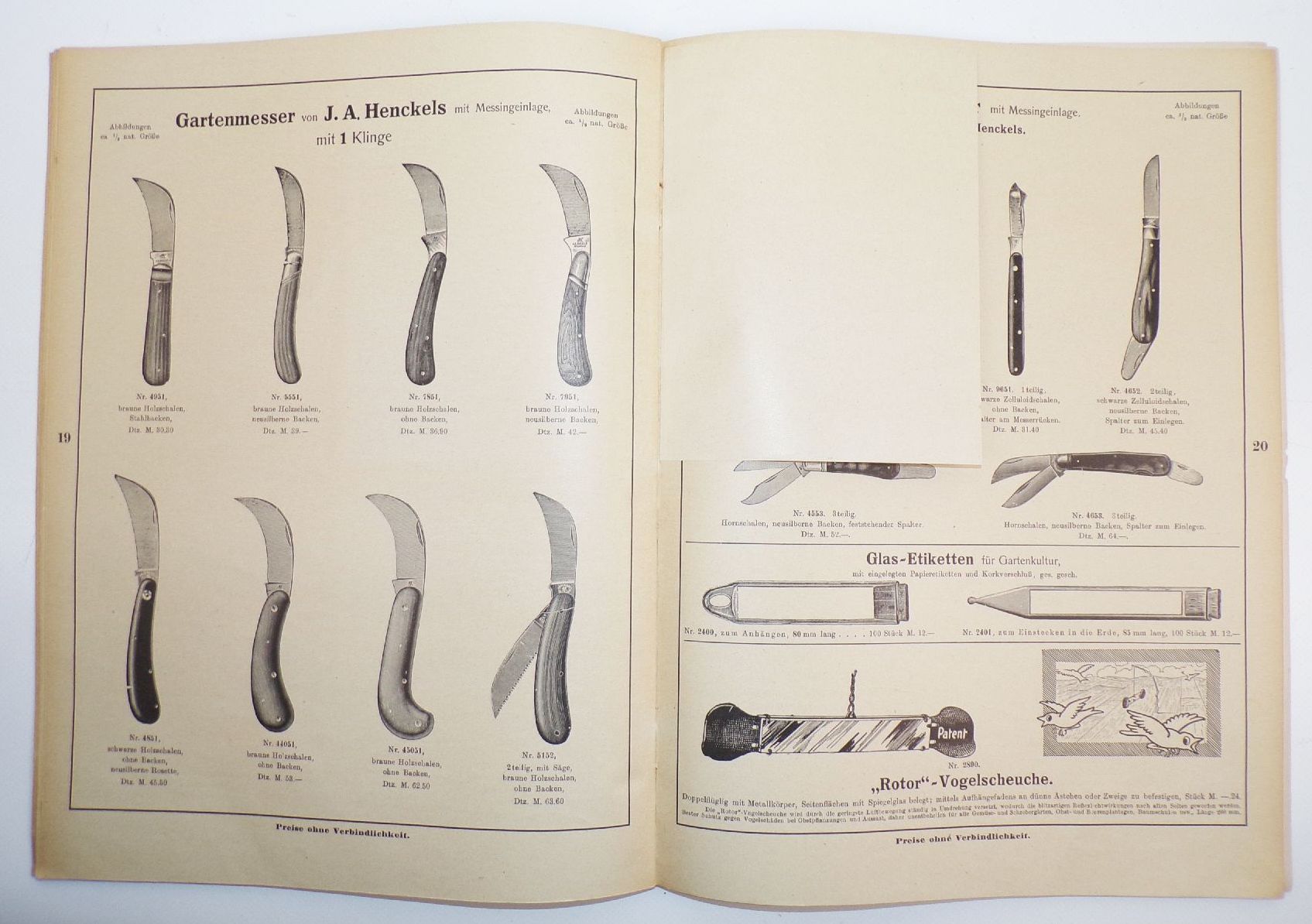Alter Katalog Belaco Garten Werkzeuge Gießkannen 1931 