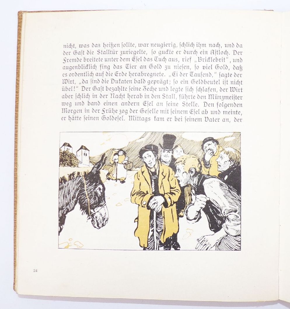 Kinder und Hausmärchen Gebrüder Grimm Gerlach Jugendbücherei 1920 Märchen