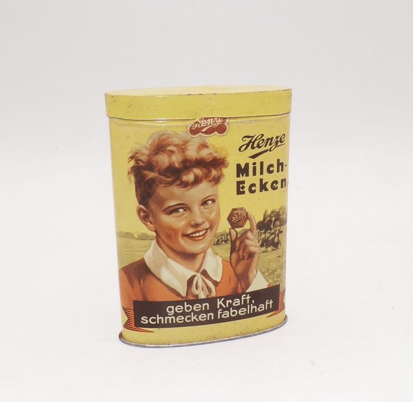 Alte Blechdose Henze Milchecken Eilenburg Vintage Deko
