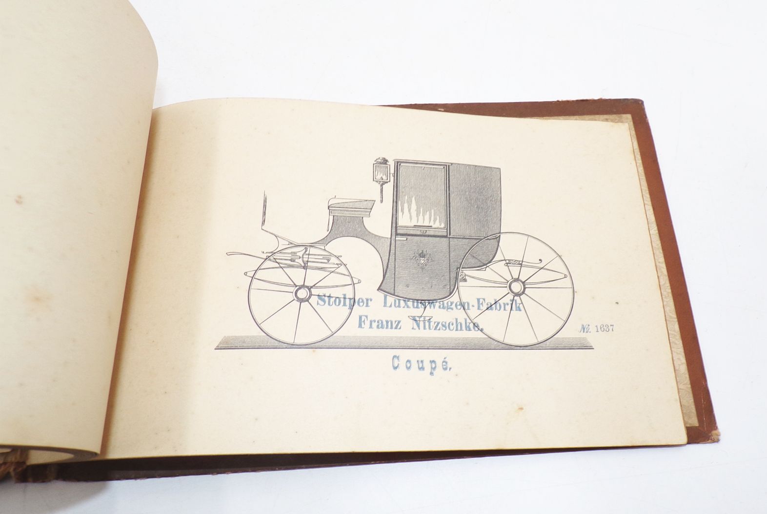 Katalog Franz Nitzschke Hofwagenfabrik Stolp Pommern um 1900 Kutschen