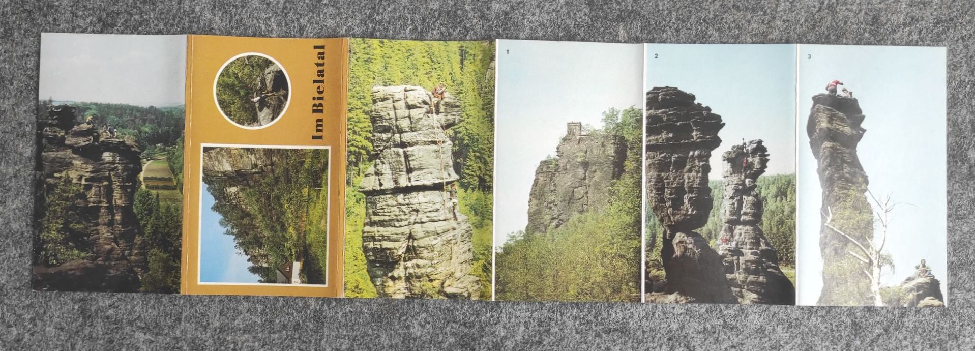 Leporello Im Bieletal DDR 7 Farbbilder Leporello Im Bieletal DDR 7 Farbbilder