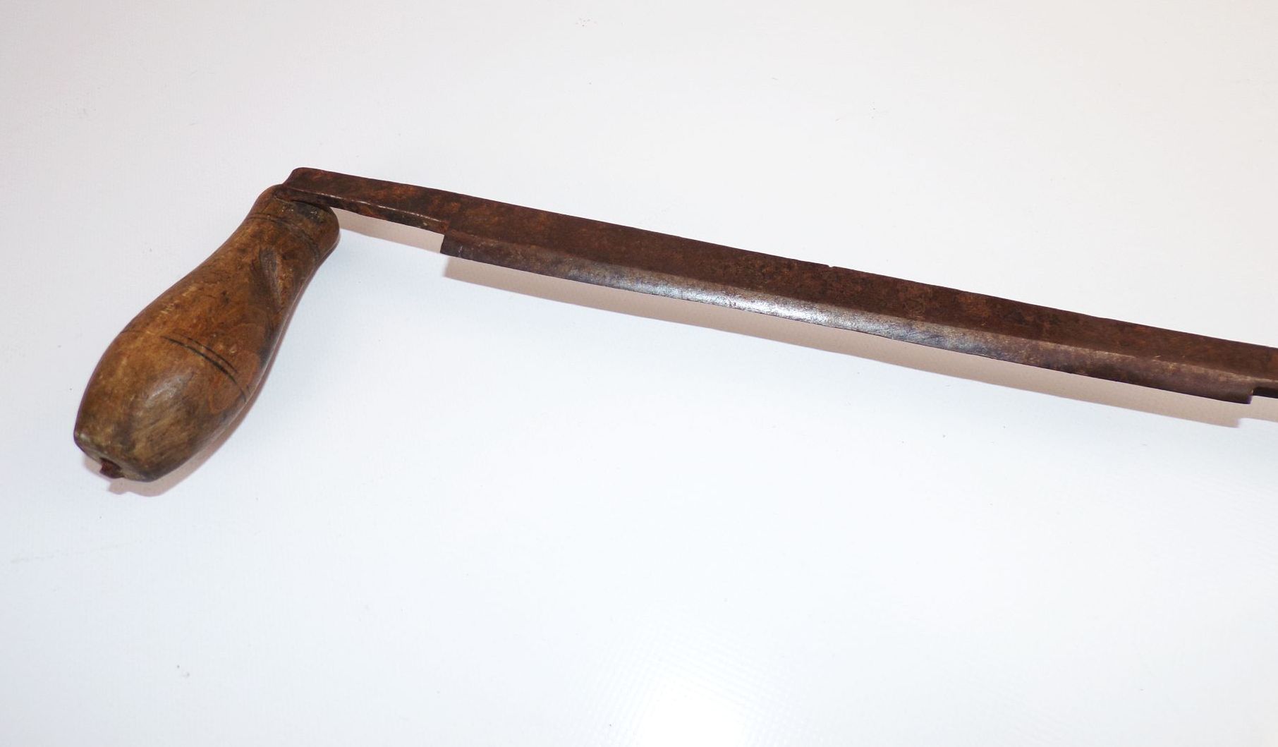 Altes Zieheisen mit Holzgriffen antik Werkzeug Schäleisen Ziehmesser 