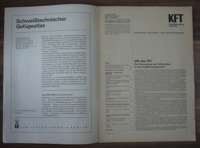 VEB Verlag Technik KFT Heft Februar 1975 MZ TS 250 jetzt mit Seitenwagen