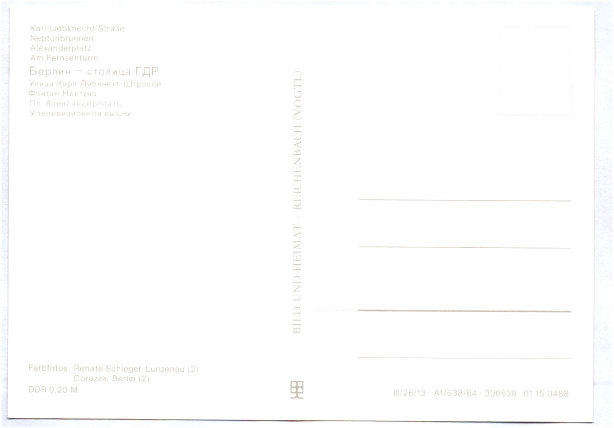 Ak Berlin Hauptstadt der DDR Karl Liebknecht Straße Neptunbrunnen Alexanderplatz