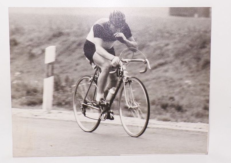 Foto Radrennen Sportler 1960er Fahrrad Athlet vintage 