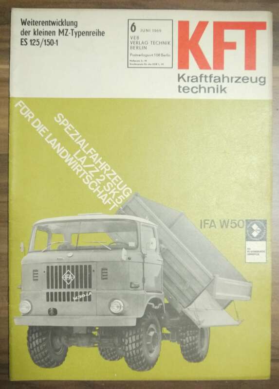 DDR Zeitschrift Weiterenwicklung der kleinen MZ ES 125 150 1 KFT Juni 1969