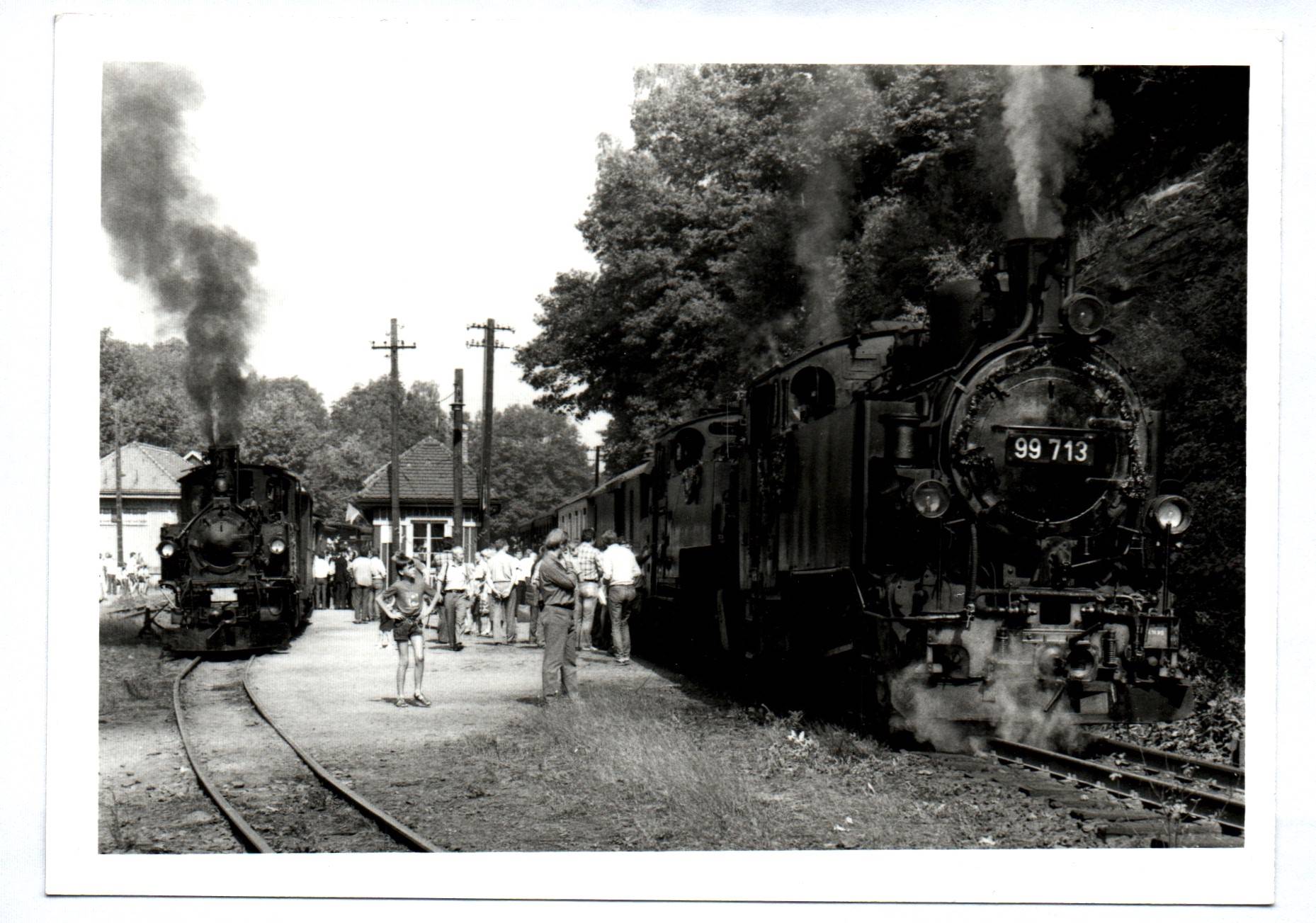 Eisenbahnfoto Dampflok Foto Lok 99 713 Willsdorf