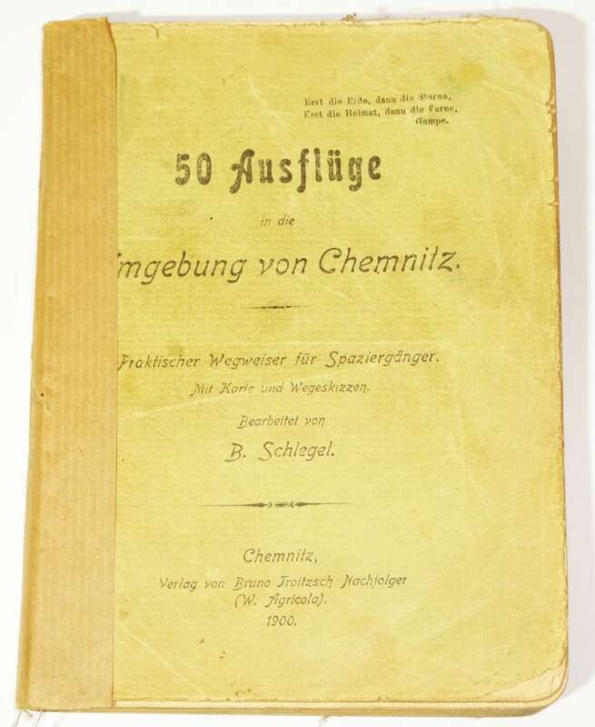 Chemnitzer Wanderbuch Ausflüge in der Umgebung von Chemnitz 5 Bücher ab 1900