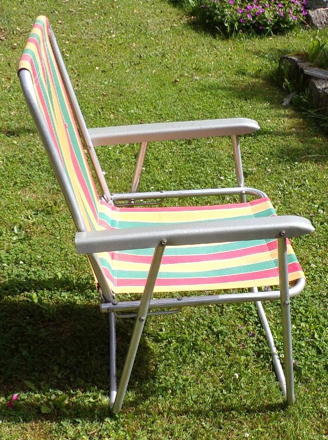 DDR Campingstuhl Klappstuhl Stuhl Retro Look 