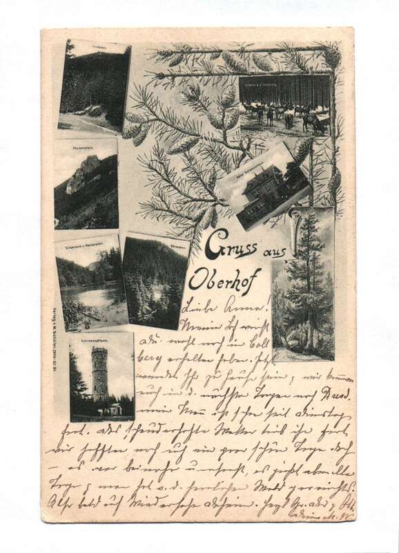 Ak Gruß aus Oberhof Postkarte 1902