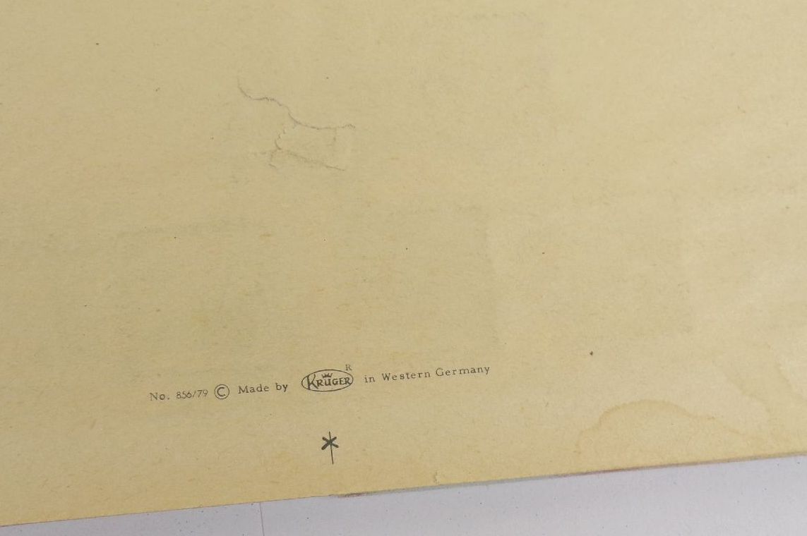 Alter Krüger Weihnachtskalender zum Aufstellen Weihnachtskrippe Adventskalender