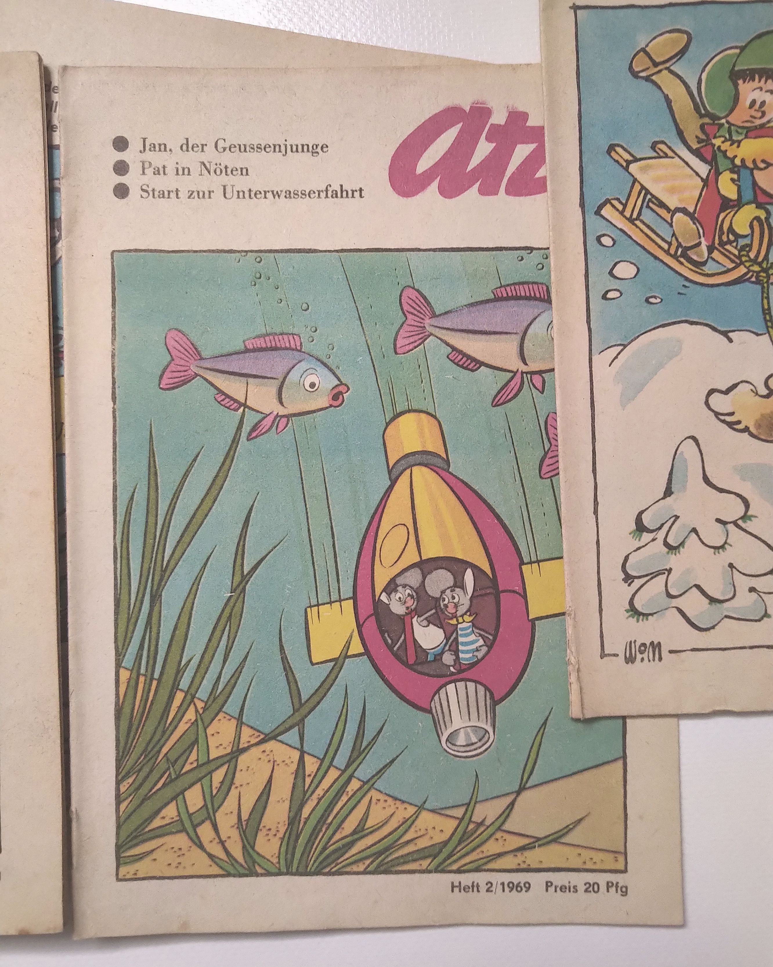 Jahrgang 1969 Atze 12 Hefte Kinder Comic DDR