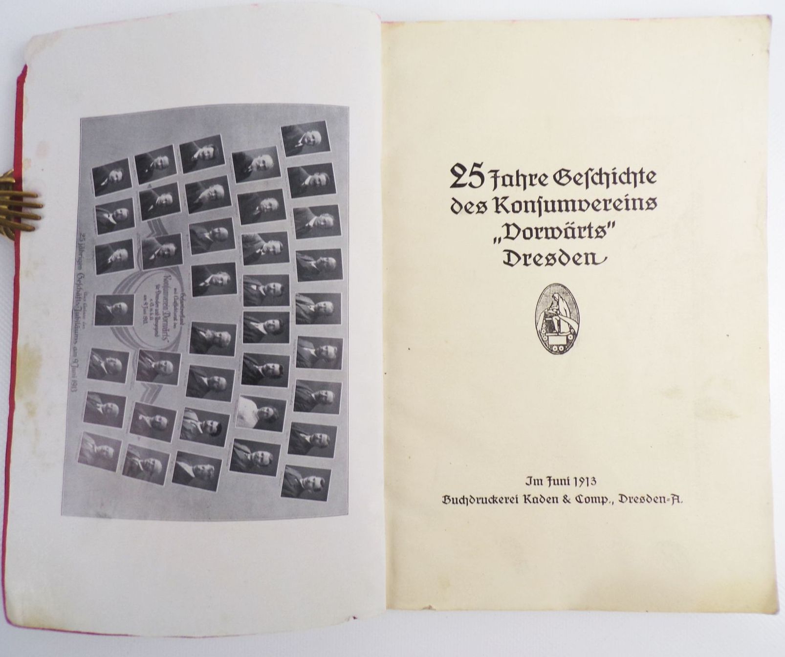 25 Jahre Geschichte des Konsumvereins Vorwärts Dresden 1913 25 Jahre Geschichte des Konsumvereins Vorwärts Dresden 1913