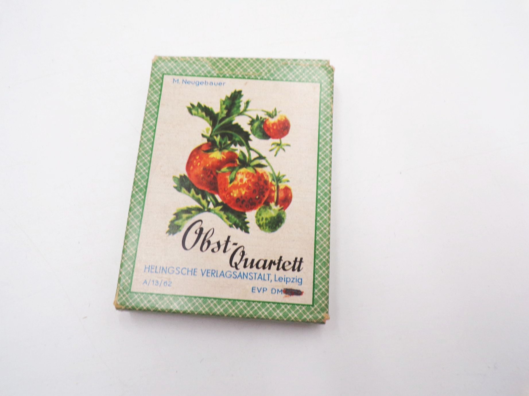 Obst Quartett Helingsche Verlagsanstalt 1962 DDR Neugebauer Kartenspiel