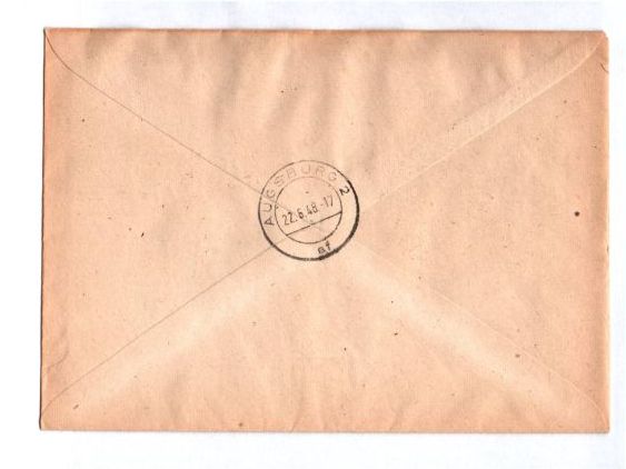 R-Brief München 2 Sonderpostamt 1948 MF Bizone