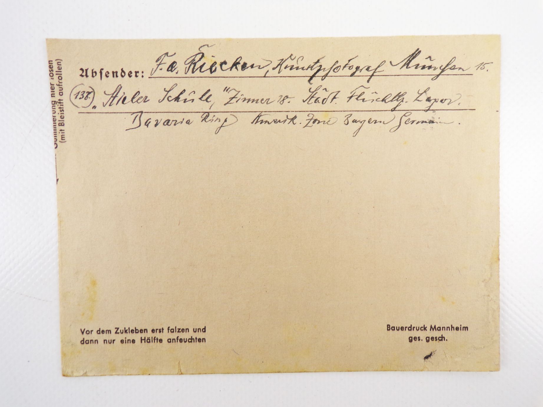 Briefe Ganzsachen Konvolut Alliierte Besatzung 1947 Fundgrube 