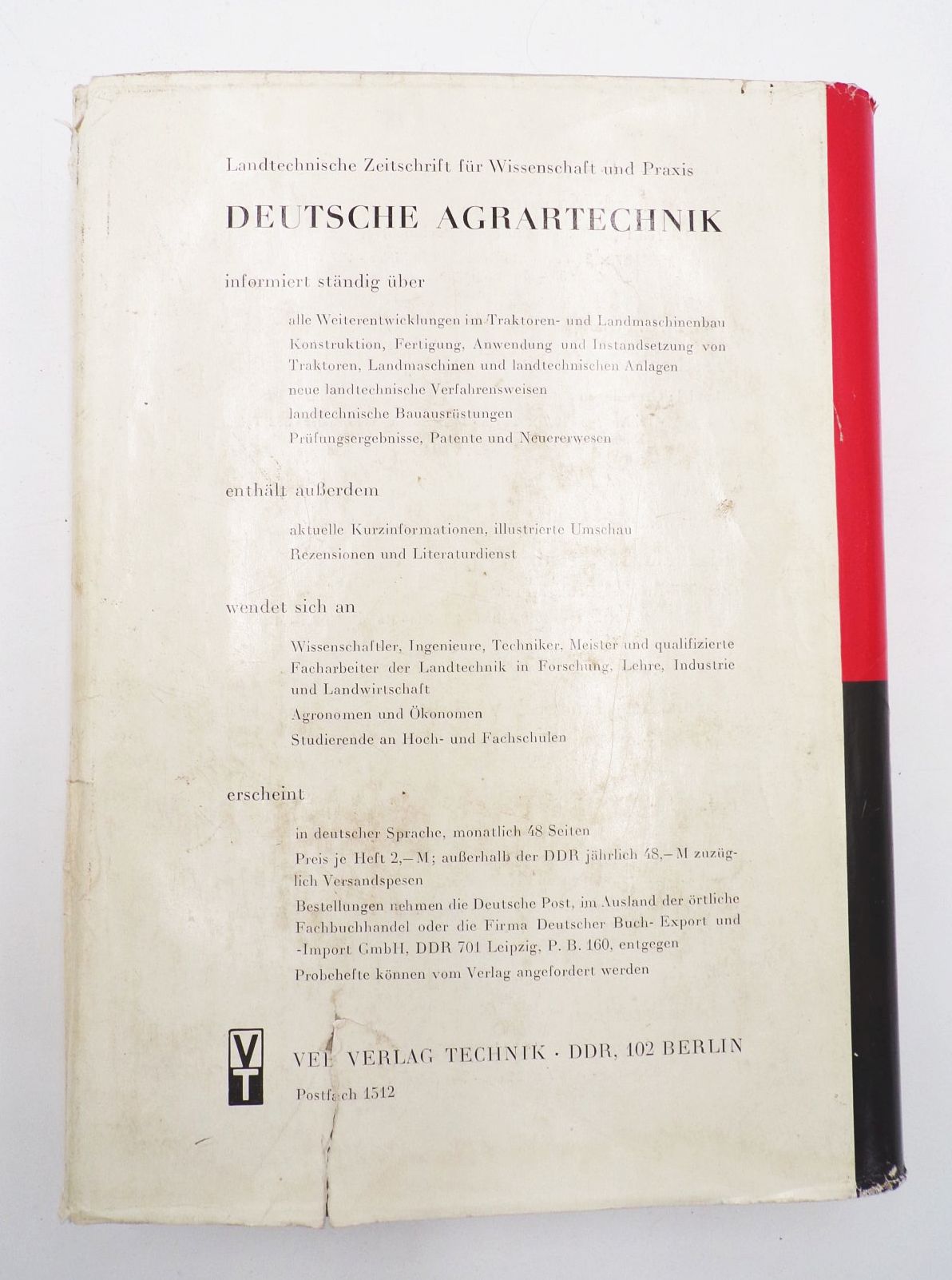 Technisches Handbuch Traktoren Blumenthal 1971 