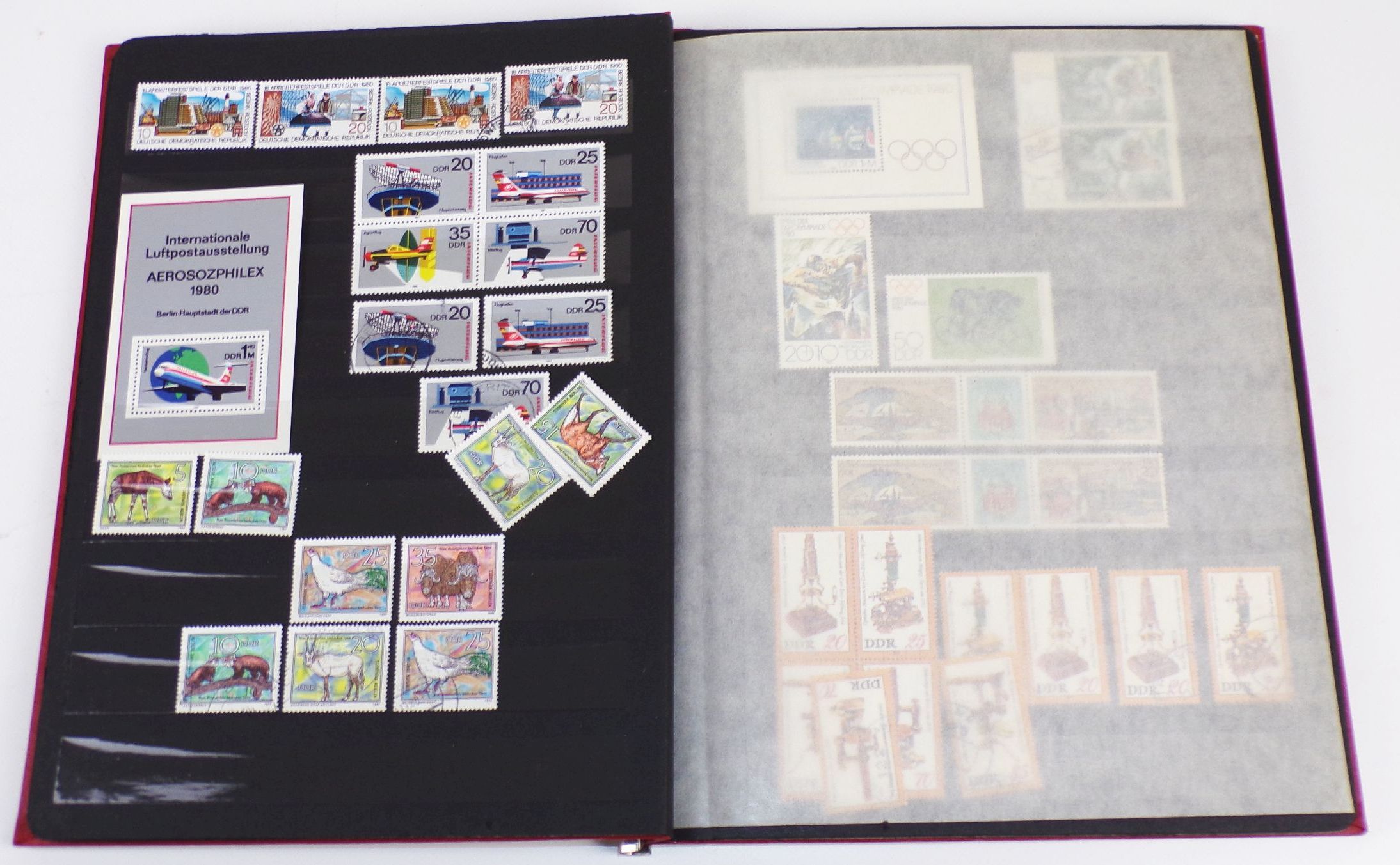 Briefmarken Sammlung Schwerpunkt DDR wenig BRD kaum Ausland 31 Alben 